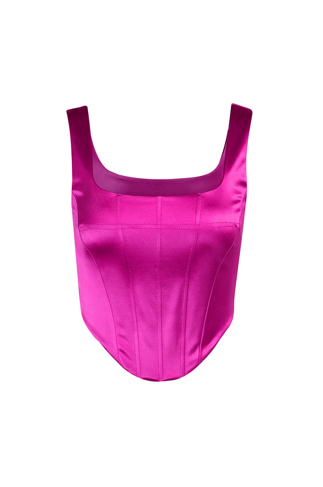 Corset cropped Rosé